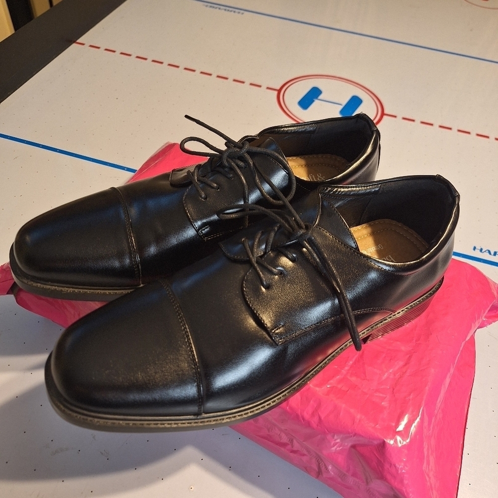 Croft & Barrow Black Leather Oxfords Size 11.5